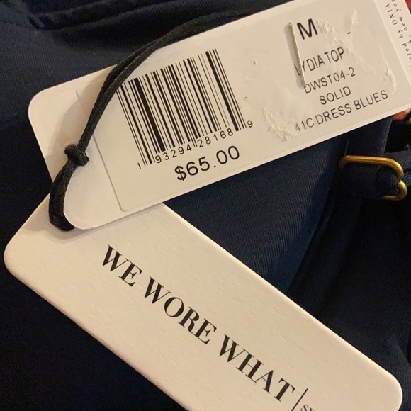 WE Wore What Lydia Navy Swimsuit Bikini Top - Picture 5 of 6